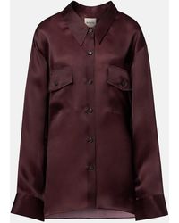 KHAITE - Matteo Silk Shirt - Lyst