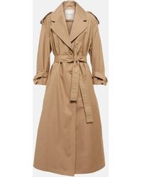 Max Mara The Cube Qtrench Cotton Twill Trench Coat - Natural