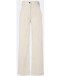 Moncler - Cotton Corduroy Wide-Leg Pants - Lyst