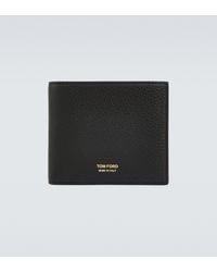 Tom Ford T Line Bifold Leather Wallet - Black