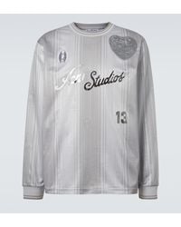 Acne Studios - Camiseta A Rayas Con Logo - Lyst