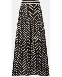 Johanna Ortiz - Printed Cotton Maxi Skirt - Lyst