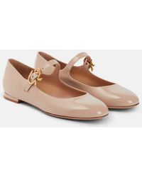Gianvito Rossi - Patent Leather Ballet Flats - Lyst