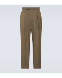 Lemaire - Wool-blend Straight Pants - Lyst