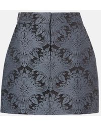 Max Mara - Pomezia Wool-Blend Jacquard Miniskirt - Lyst