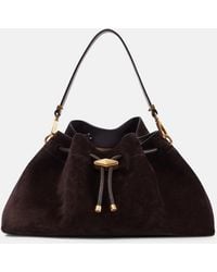 Jimmy Choo - Bon Bon Small Suede Bucket Bag - Lyst