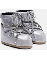 Moon Boot - Icon Low Glitter Snow Boots - Lyst