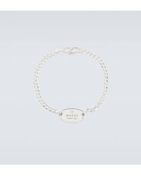 Gucci - Trademark Sterling Chain Bracelet - Lyst