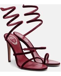 Rene Caovilla - Sandales Cleo 105 En Velours - Lyst