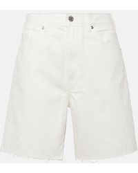 Nili Lotan - Russel High-Rise Denim Shorts - Lyst