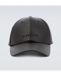Givenchy - Casquette en cuir a logo - Lyst