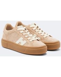 Hogan - Crosswind Suede Platform Sneakers - Lyst
