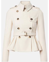 Burberry - Isabella Cotton Gabardine Jacket - Lyst