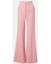 Elie Saab - High-Rise Cady Wide-Leg Pants - Lyst
