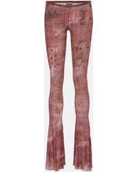 Jean Paul Gaultier - X Knwls Printed Flared leggings - Lyst