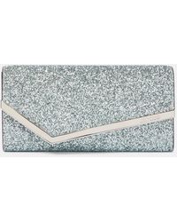 Jimmy Choo - Clutch Emmie Mit Glitter - Lyst