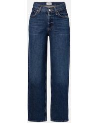 Agolde - V-Waist Baggy Straight Jeans - Lyst