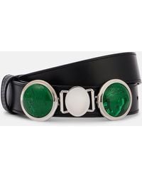 Gabriela Hearst - Ceinture Grange Malachite En Cuir A Ornements - Lyst