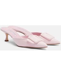 Manolo Blahnik - Mules Maysale 50 De Ante - Lyst