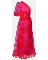 FARM Rio - One-Shoulder Guipure Lace Maxi Dress - Lyst