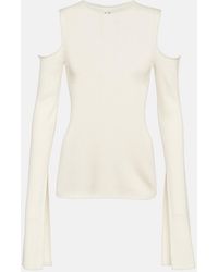Rick Owens - Cutout Virgin Wool Top - Lyst