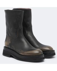 Paris Texas - Napa Faded Leather Ankle Boots - Lyst