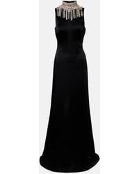 McQueen - Robe Mit Kristallen - Lyst