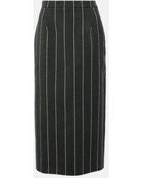 Alessandra Rich - Wool-blend Boucle Tweed Midi Skirt - Lyst