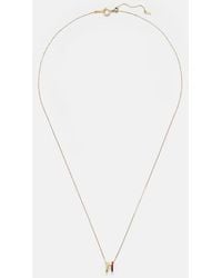 PERSÉE - 18kt Gold Necklace With Enamel - Lyst