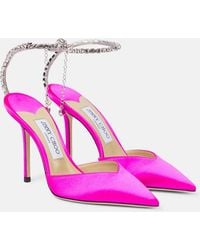 Jimmy Choo - Saeda 100 Satin Pump - Lyst