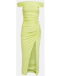 Self-Portrait - Robe Midi A Encolure Bardot - Lyst