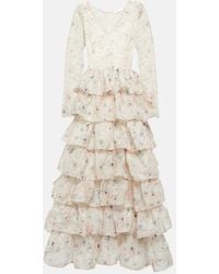 Zimmermann - Halliday Floral-Print Gown - Lyst