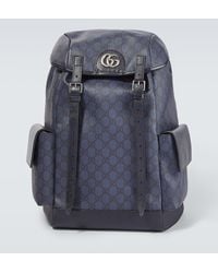 Gucci - Ophidia GG Medium Leather Backpack - Lyst