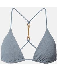 ViX - Nika Embellished Triangle Bikini Top - Lyst