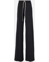 Rick Owens - Pantalones Dietrich Drawstring De Crepe De Cady - Lyst