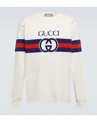T-shirts à manches longues Gucci homme | Lyst
