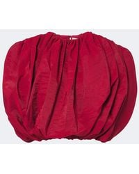 Magda Butrym - Silk-Blend Taffeta Crop Top - Lyst