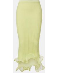 Jonathan Simkhai - Ruffled Midi Skirt - Lyst
