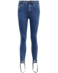 3x1 Denim High-Rise Skinny Jeans W3 Channel Seam in Blau Damen Bekleidung Jeans Röhrenjeans 