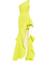 Maticevski Robe Curiosa aus Crêpe in Gelb Damen Bekleidung Kleider Kleider für formelle Anlässe und Abendkleider 