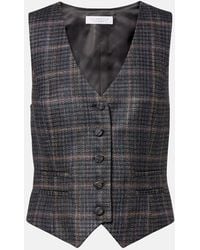 Gabriela Hearst - Coleridge Checked Wool And Silk Vest - Lyst