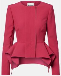 Roland Mouret - Peplum Crepe Jacket - Lyst