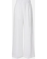 Brunello Cucinelli - Cotton Wide-Leg Pants - Lyst