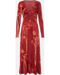 Johanna Ortiz - Floral Jersey Maxi Dress - Lyst