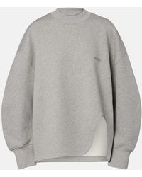The Attico - Oversized Cotton Jersey Sweatshirt - Lyst