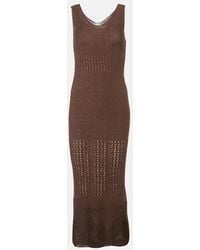 Max Mara - Maxikleid Valois Aus Einem Baumwollgemisch - Lyst