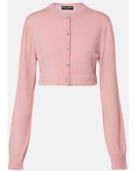 Dolce & Gabbana - Embellished Cashmere-Blend Cardigan - Lyst