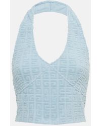 Givenchy - Top cropped Plage 4G in misto cotone - Lyst