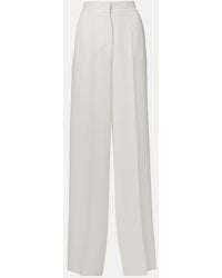 Max Mara - Abetone High-Rise Cady Wide-Leg Pants - Lyst