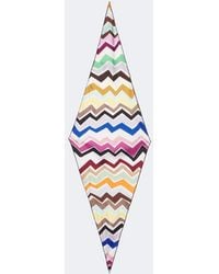 Missoni - Zigzag Silk Twill Scarf - Lyst